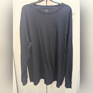 NWT, Navy Blue, Long Sleeve Shirt-Men's Size 3XL 54/56